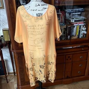 La Perla Dress Cover up, Sz L /FR44. Orange 🍊